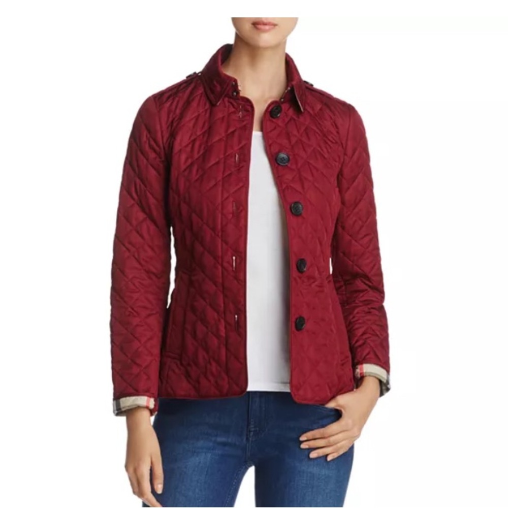 Burberry Ashurst Quilted Parade Red XXL Jacket in Excellent Condition.